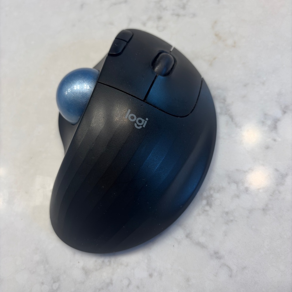 Logitech Black Ergonomic Trackball Mouse M575